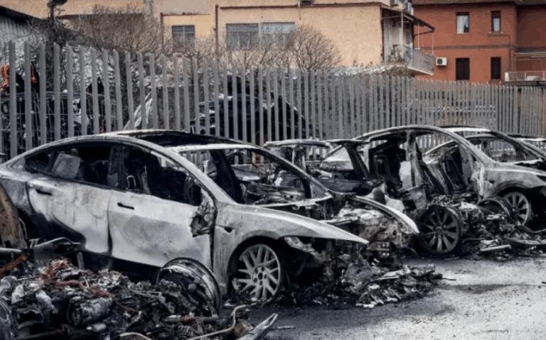 tesla bruciate
