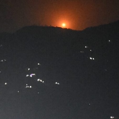 night missile attack